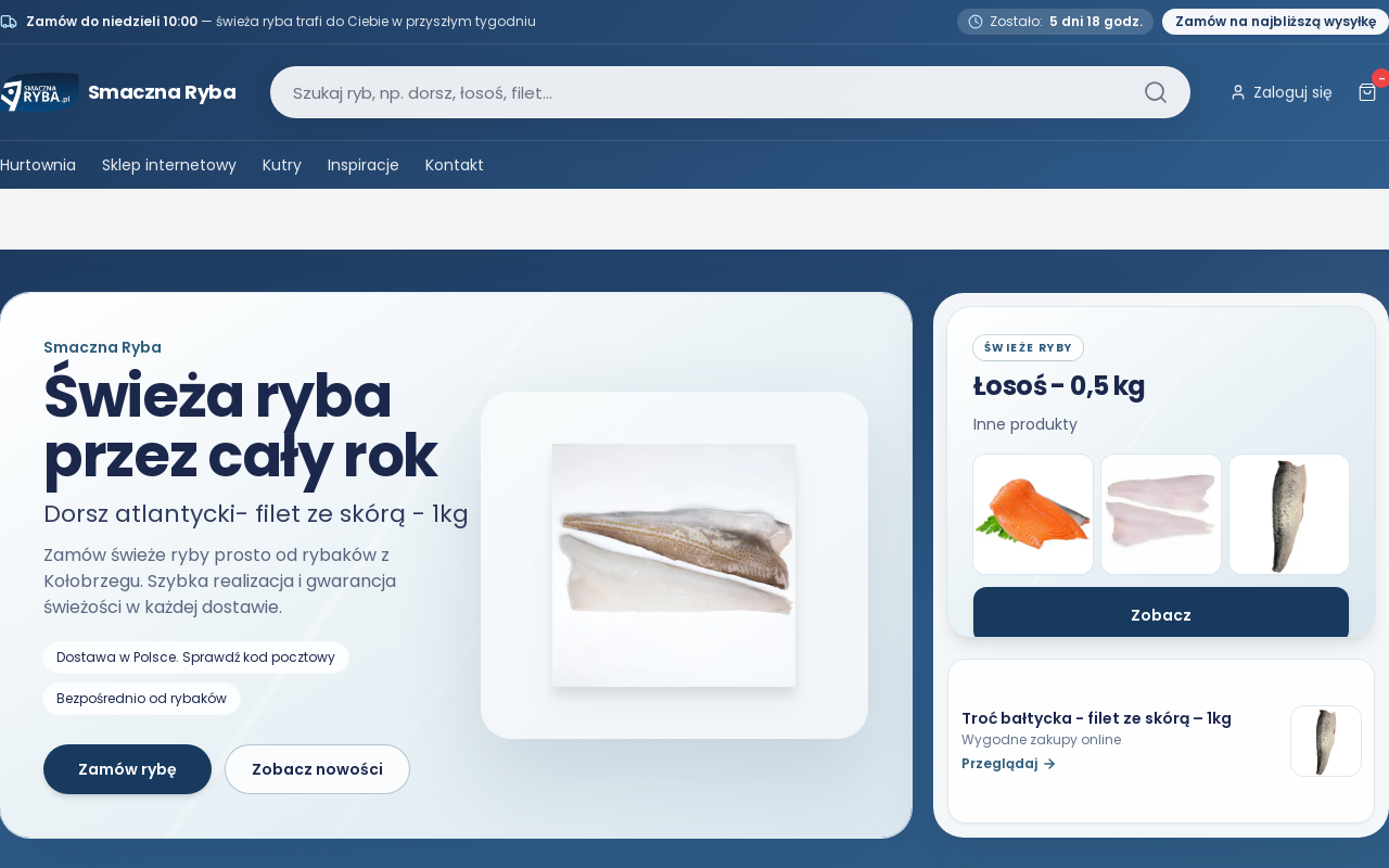 Zrzut ekranu sklepu Smaczna Ryba